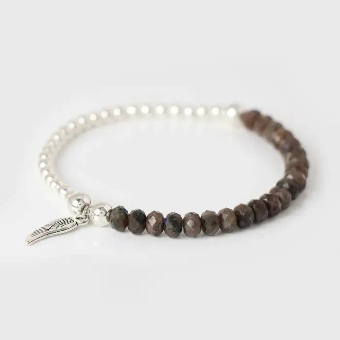 Bracelets à breloques en forme d'ailes d'ange pour femmes