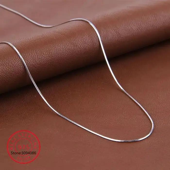 Haute qualité mode vente chaude serpent chaîne couleur argent dames serpent colliers bijoux cadeau e