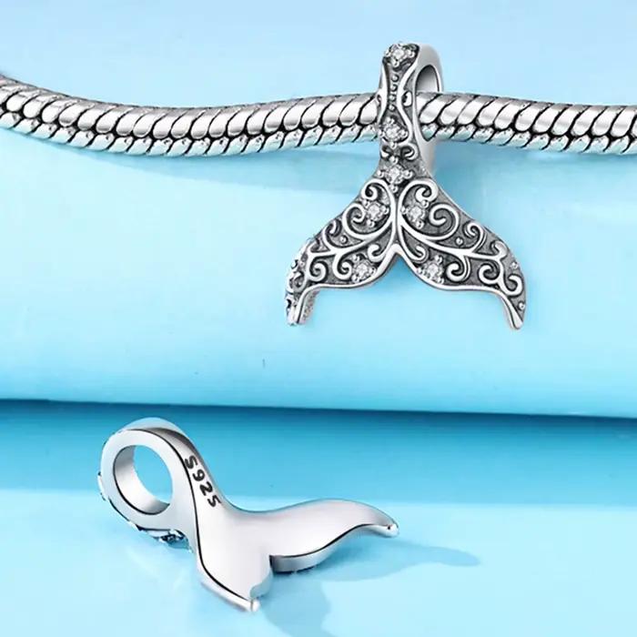 Breloque en argent Sterling S925 Pendentif Ancre Tour de Garde des Profondeurs Pour Bracelet Cadeau Femme Occasions Spéciales