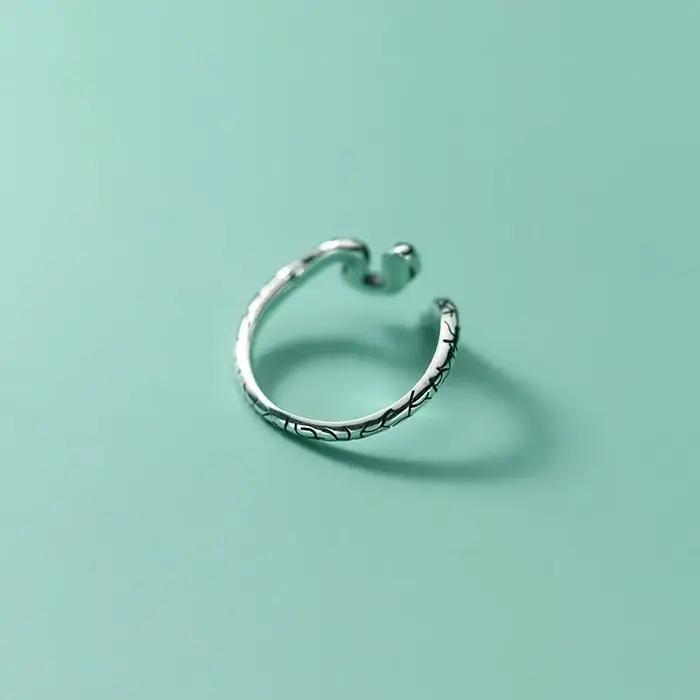 Nouveauté : bagues serpent en argent sterling 925 pour femmes