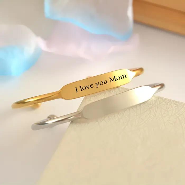 Bracelet Simple en forme de C pour femmes et hommes