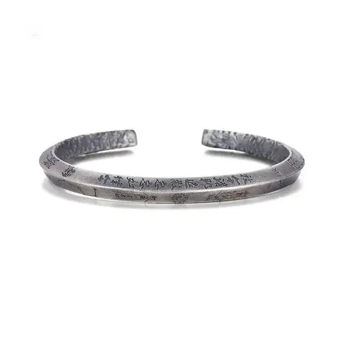 Lei Zu Tabu Tao Qi Big Dipper Edict Tai Chi huit diagrammes bénédiction diamant Bracelet Style chinois Vintage