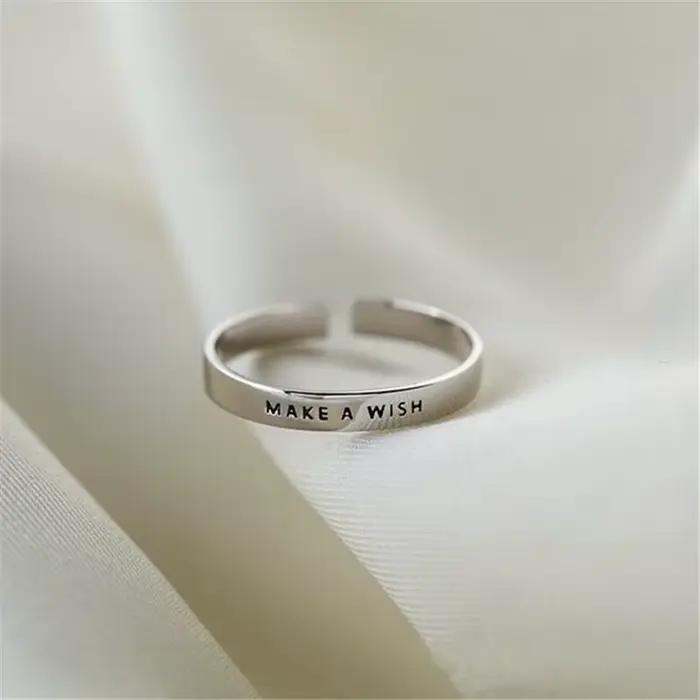 Bagues réglables en argent Sterling 925 pour femmes, bijoux de luxe de qualité, vente en gros