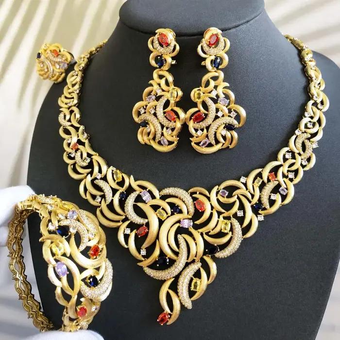 Ensemble de bijoux Missvikki en plaqué platine avec zircone cubique pour femmes occasions spéciales