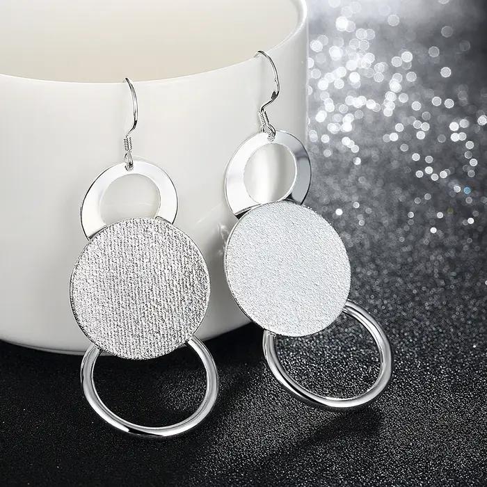 Store 925 boucles d'oreilles longues en argent Sterling pour femmes bijoux de mode cadeaux de vacances classique rétro