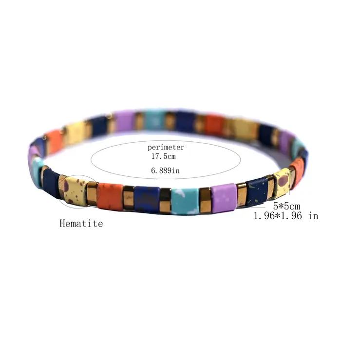 Tila perles Bracelet pour femmes mode nouveau Design hématite empilable coloré charme Pulseras Femme bijoux accessoires