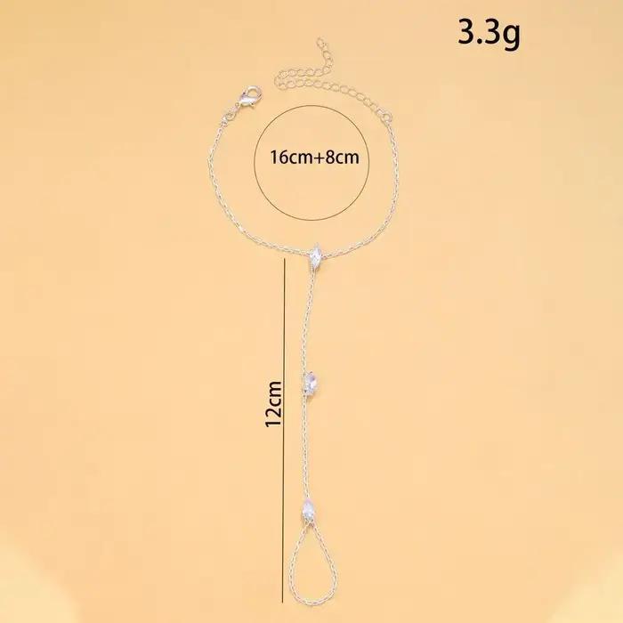 Bracelet de fête en cristal de Zircon scintillant pour femmes