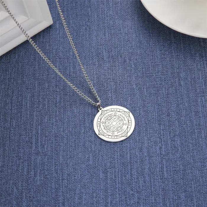 Collier Sceau des Archanges en Acier Inoxydable
