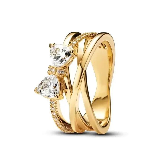 Bague Cœur Étoiles Filantes