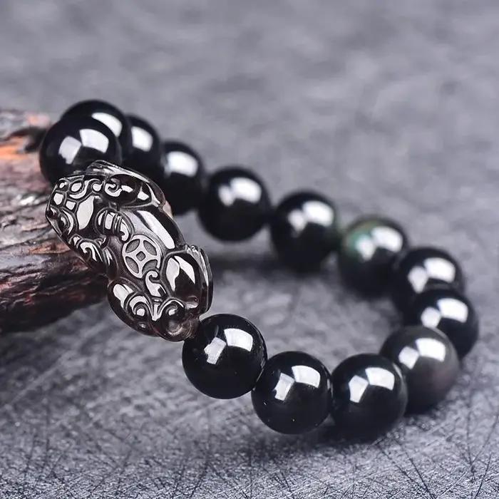 Bracelet Obsidienne Double Pixiu