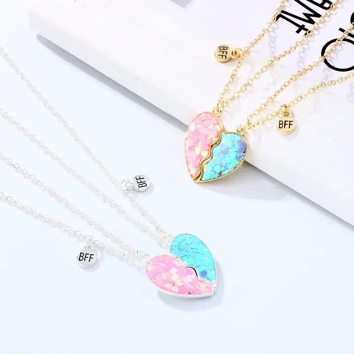 Collier meilleur ami pour 2 filles