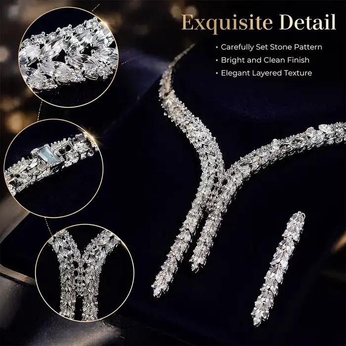 Ensemble de bijoux de luxe inspiré des créateurs