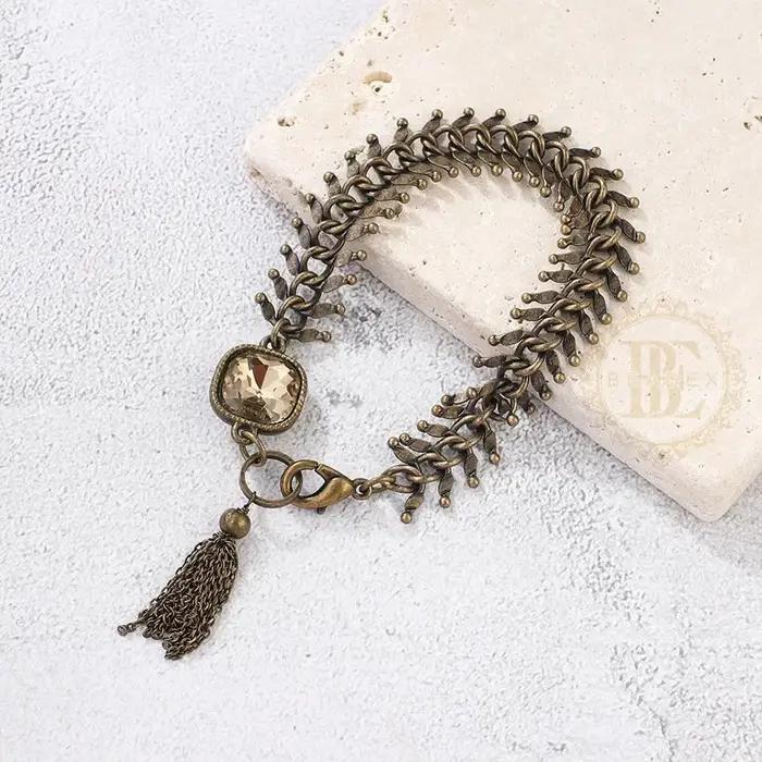 One Fashion Fish Sophia Bracelet en laiton finition antique