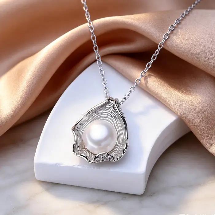 FENASY – collier de perles d'eau douce naturelles en argent Sterling 925