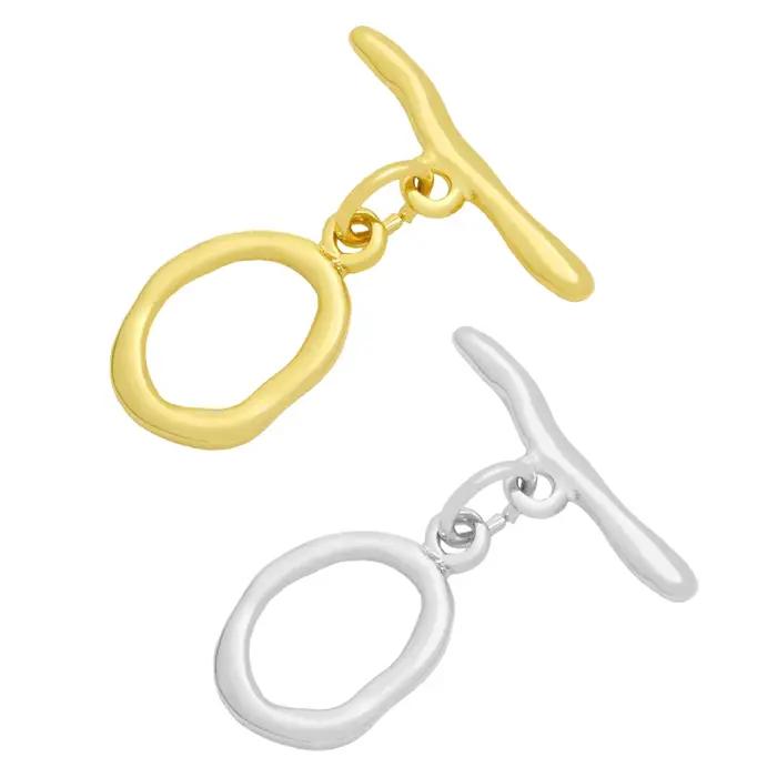 OCESRIO – petits fermoirs à bascule géométriques de couleur or, fournitures de fixation pour la fabrication de bijoux, vente en gros, cnta047
