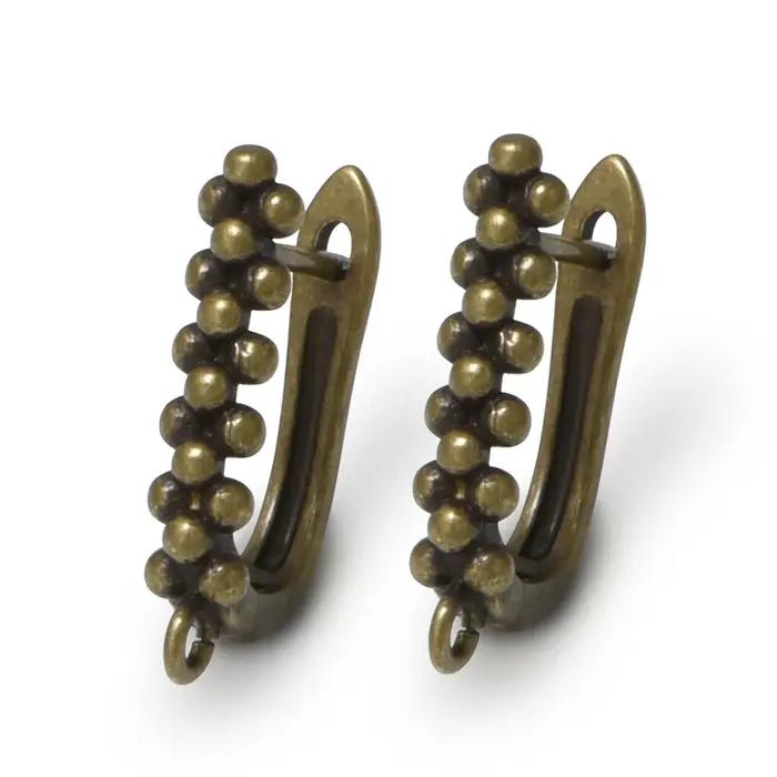 Nouveaux crochets de boucles d'oreilles fermoirs en laiton antique bronze lisse pour femmes bijoux à bricoler soi-même DIY accessoires de bijouterie occasions spéciales