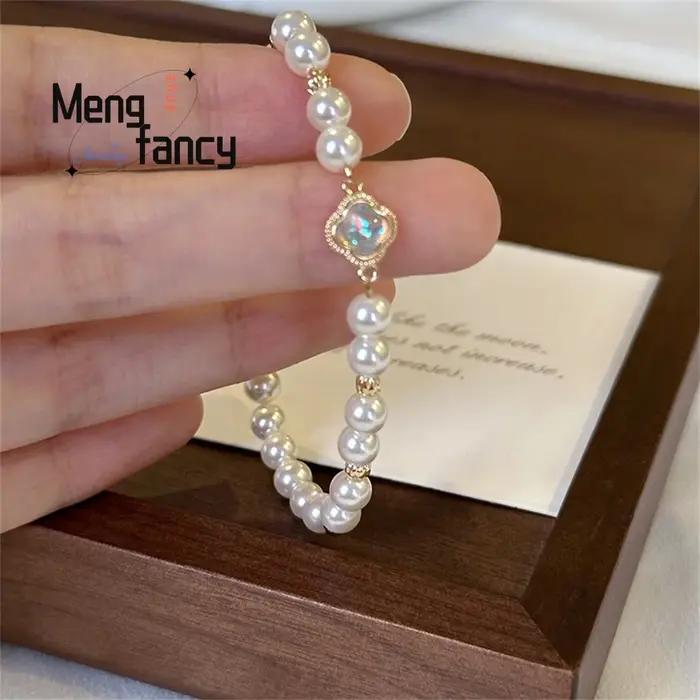 Bracelet en perles naturelles pour femmes, un bijou de luxe léger haut de gamme, nouveau style chino