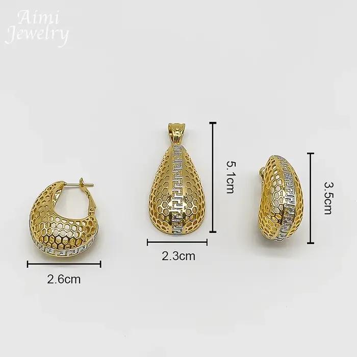 Ensemble de bijoux plaqués or