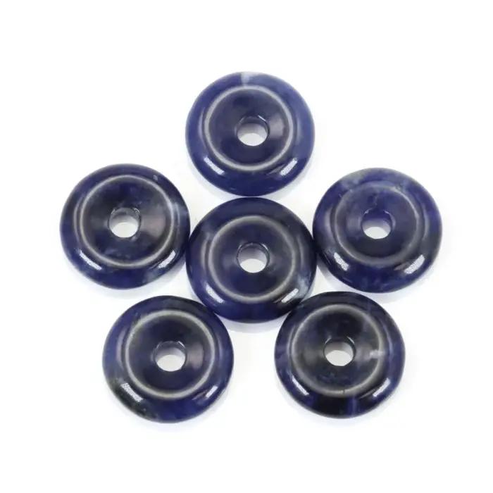 Pendentif Sodalite Matut Pi Disque pour la Fabrication de Colliers et Bracelets