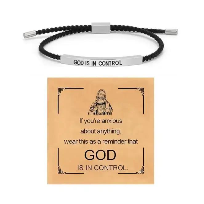 Bracelet d'inspiration élégant «il est dans le contrôle»