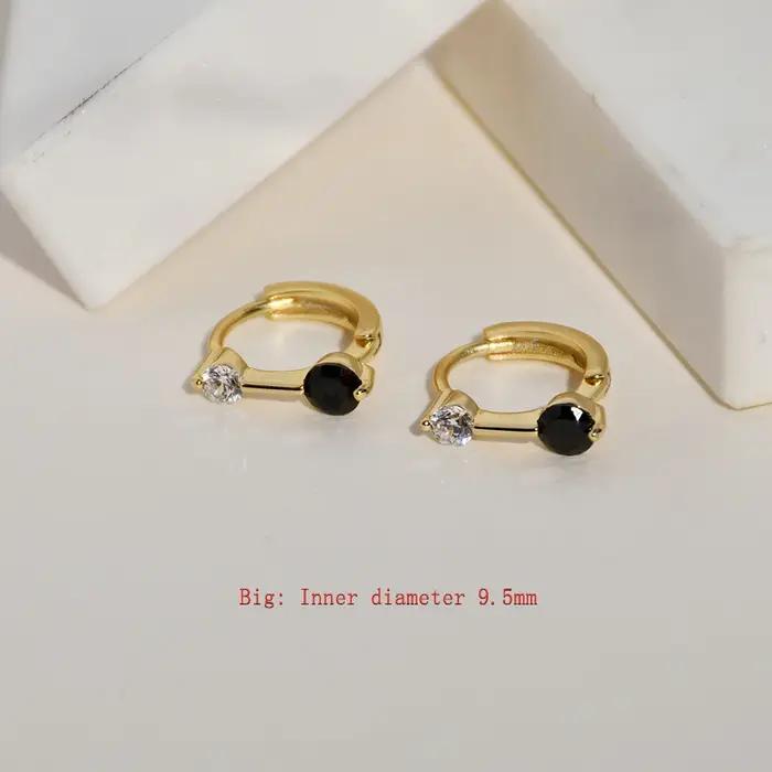 Boucles d'oreilles en argent regardé 925 pour filles