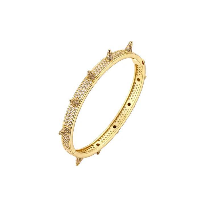 Bracelets en laiton plaqué or 18 carats pour femme