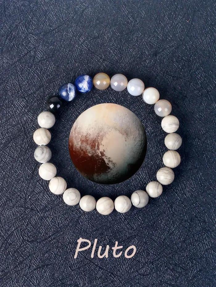 Bracelet système solaire galaxie cosmique pour femmes et hommes