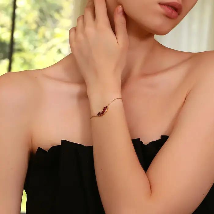 La.Muses-Bracelet en forme de grenade pour femmes