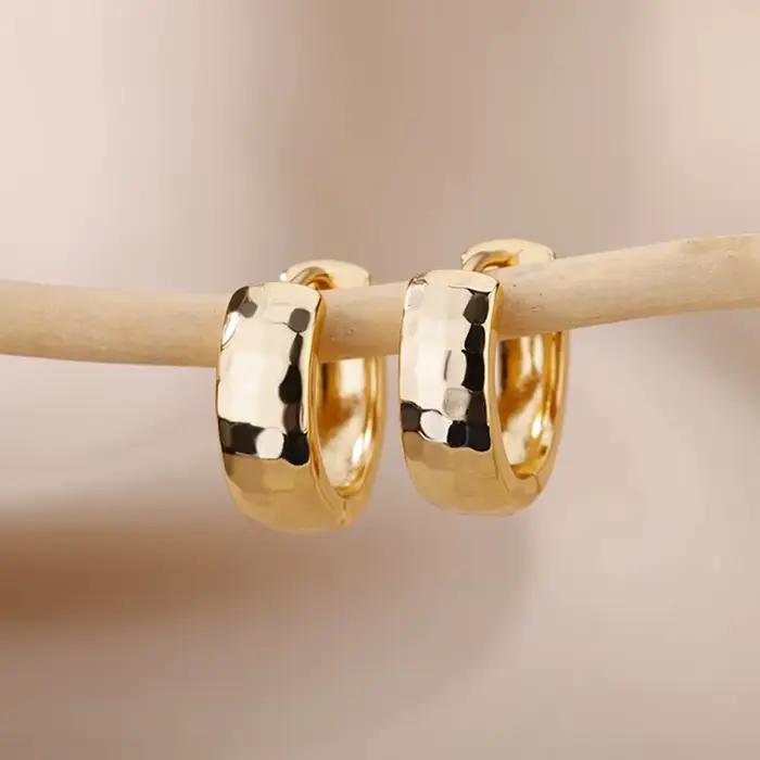 Petites boucles d'oreilles couleur or pour femmes, en acier inoxydable, couleur argent, tendance, Pi