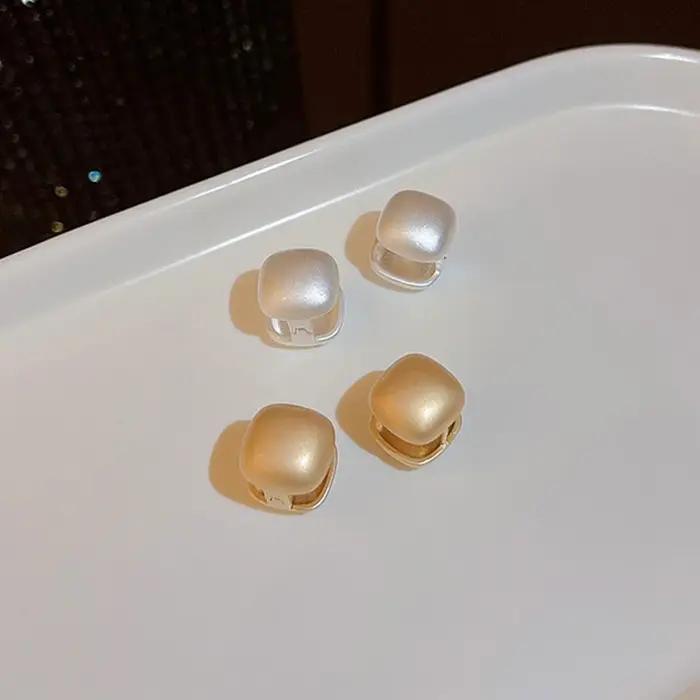 Boucles d'Oreilles Géométriques Bergame ChimBrushed pour Femmes