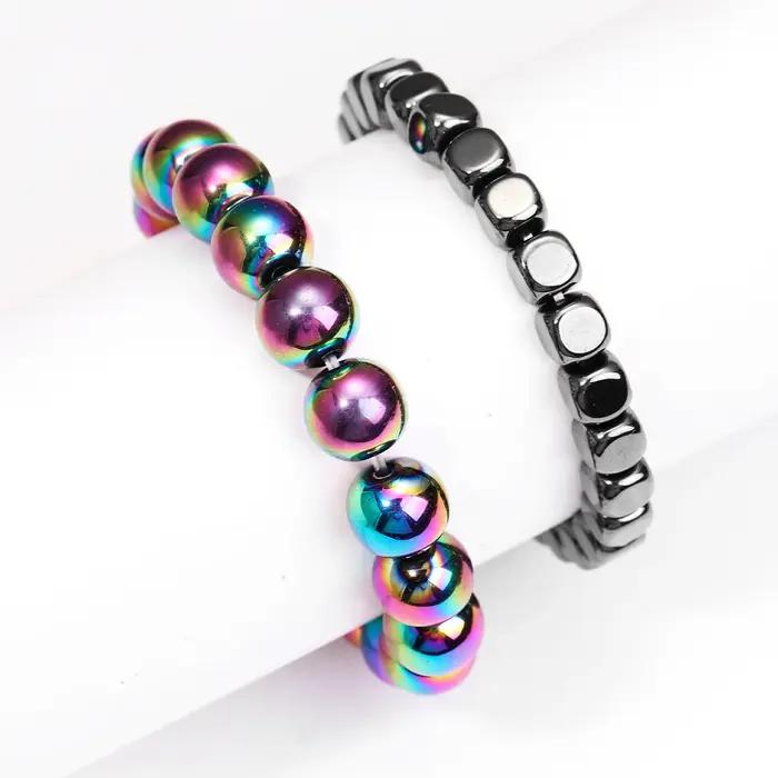 Bracelet en pierre d'énergie hématite