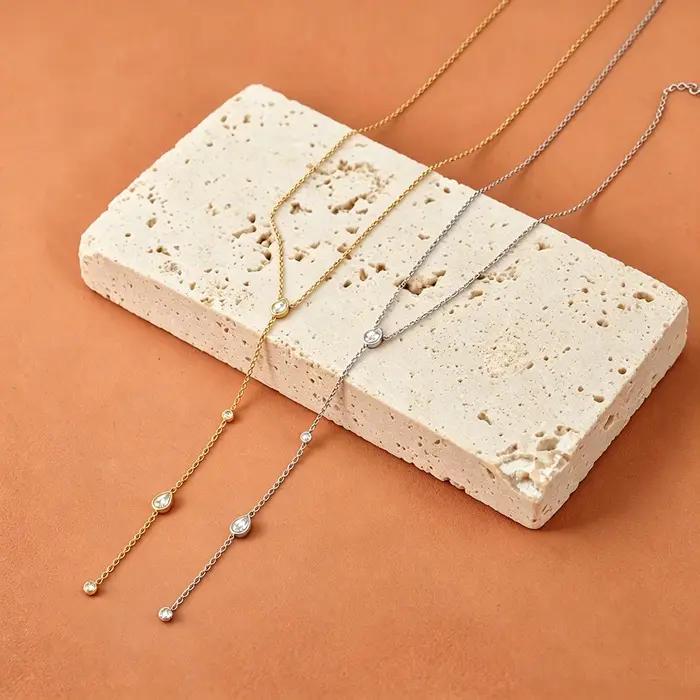Lokaer – collier élégant en forme de Y pour femmes