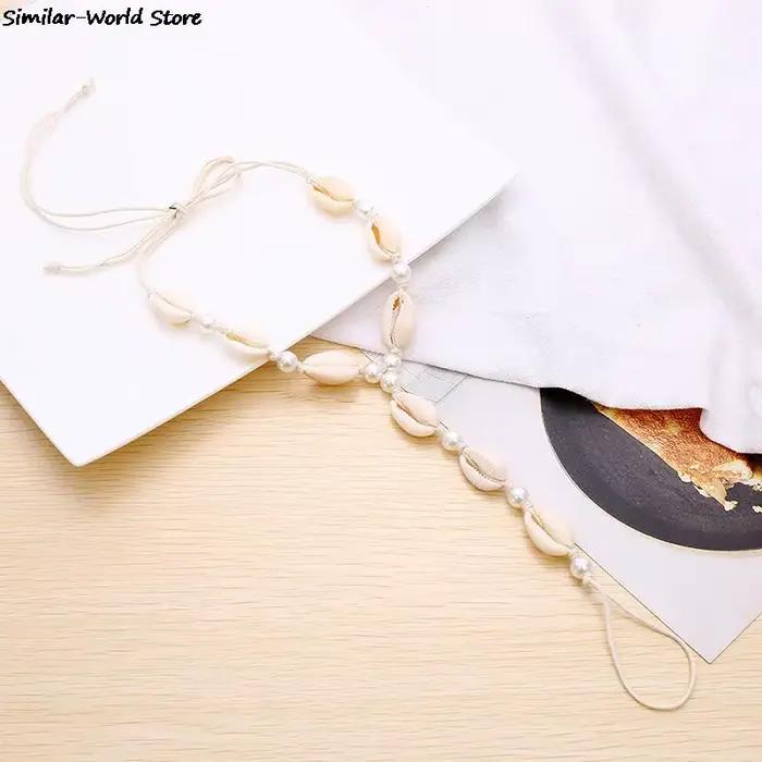 Bracelet de cheville en coquillage bohème pour femmes