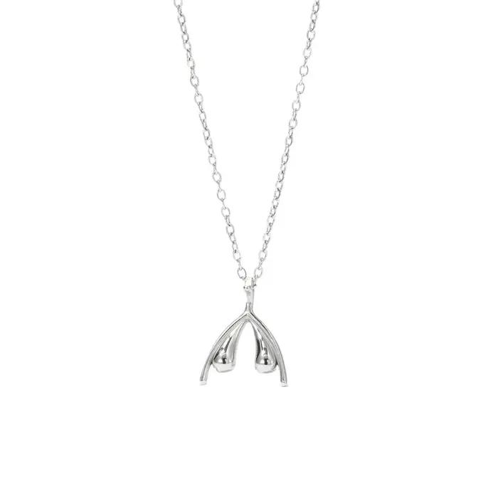 Collier pendentif queue de poisson en acier inoxydable plaqué PVD doré pour femmes classique animal de compagnie occasion spéciale bijou accessoire