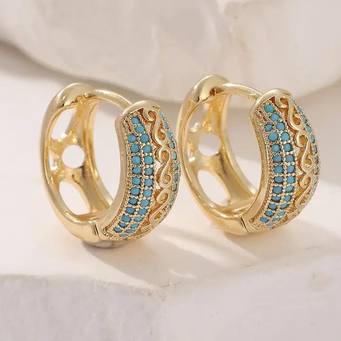 Boucles d'Oreilles Élégantes et Rétro en Bronze Pour Femmes Usage Quotidien et Occasions Spéciales