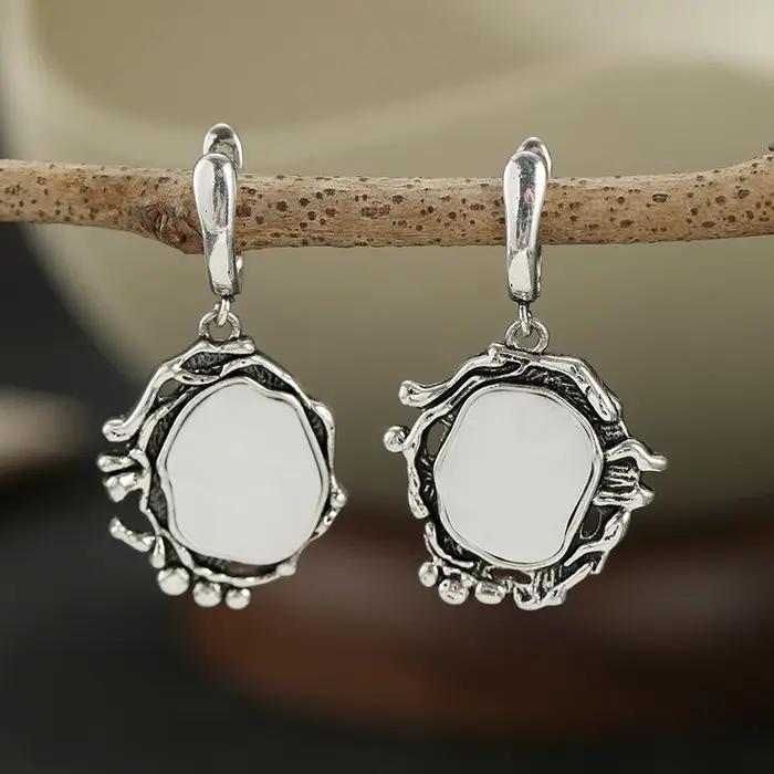 Boucles d'oreilles pendantes géométriques pour femmes