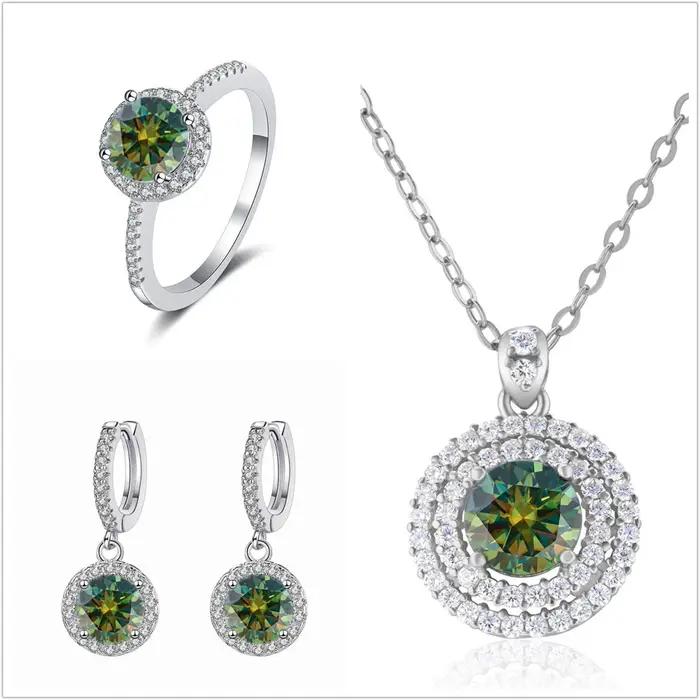 Group ensemble de bijoux Moissanite pour femme