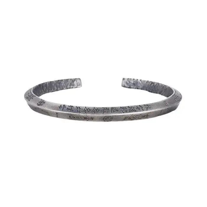 Lei Zu Tabu Tao Qi Big Dipper Edict Tai Chi huit diagrammes bénédiction diamant Bracelet Style chinois Vintage