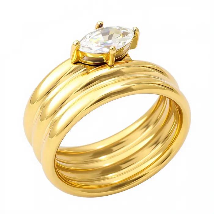 JOVO LOVE – bague en zircone cubique pour femmes