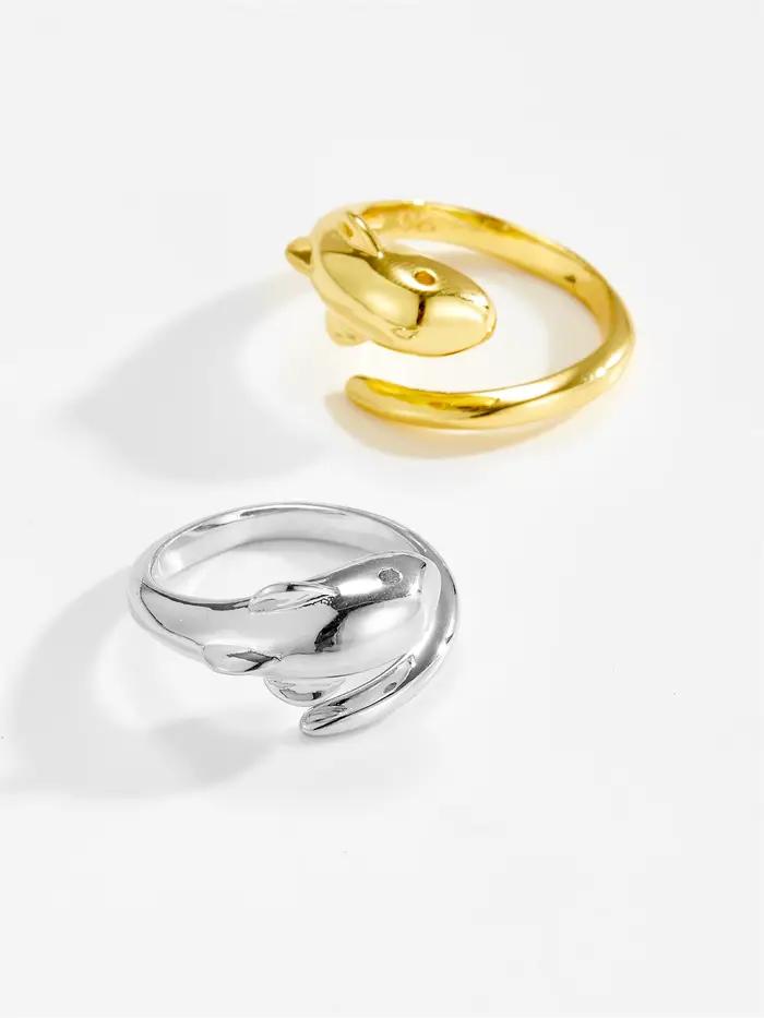 DPLAOPA – bague ajustable ouverte en argent Sterling 925