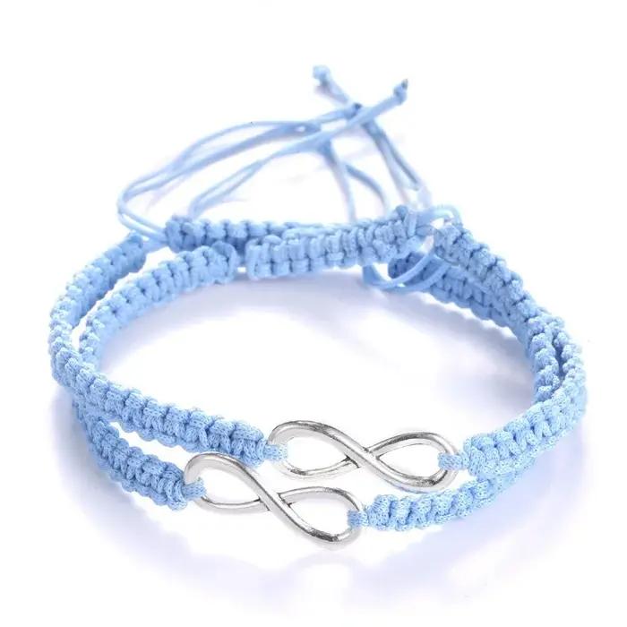 Ensemble de 2 bracelets rétro Infinity faits à la main