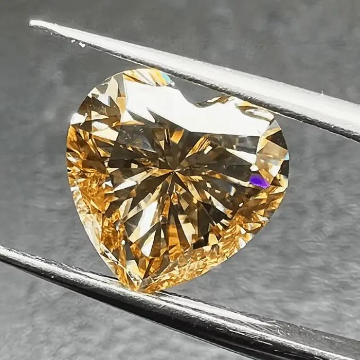 Pierres de moissanite taille champagne pour bijoux élégants occasions spéciales femmes artisanat création bijoux fantaisie