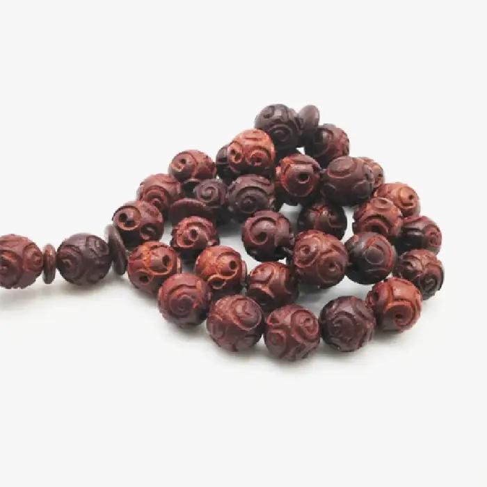 Bracelets en bois de santal zambien naturel pour hommes