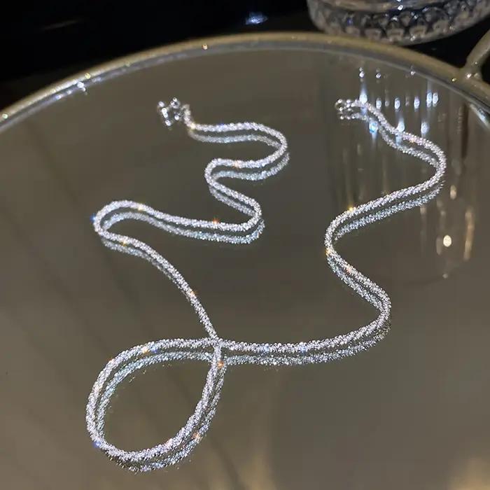 Serenity – chaîne de clavicule polyvalente en argent Sterling 925 véritable
