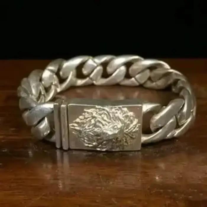Bracelet en argent tibetain élégant style classique pour hommes et femmes cadeau occasion spéciale soirée