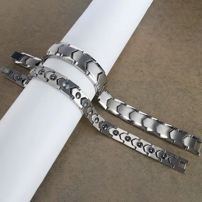 Bracelet en titane pur pour femmes, avec incrustation de Germanium, bijoux cadeau