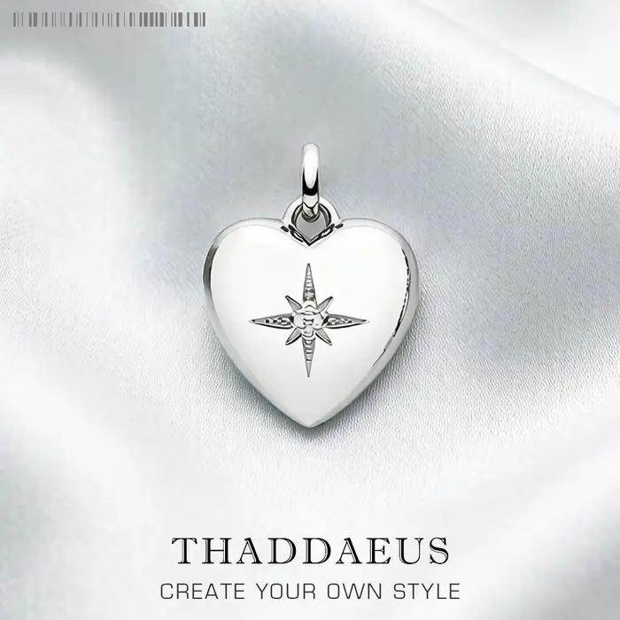 Médaillon en forme de cœur avec pendentif étoile, nouveaux bijoux fins, accessoires européens en arg