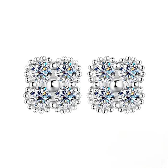 Trumium – boucles d'oreilles en Moissanite 1