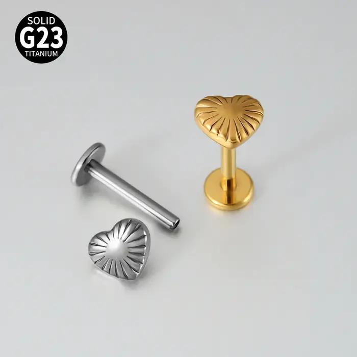 Dreamlee-Boucles d'Oreilles en Acier avec Vis Intérieure