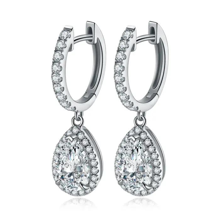 Boucles d'oreilles pendantes en argent sterling 925 classiques PuBang Fine Jewelry